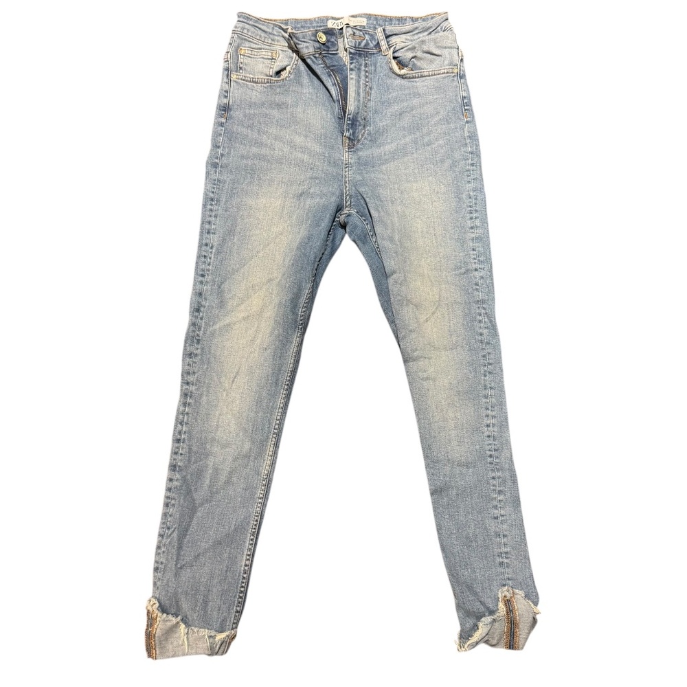 ZARA Distressed Hem Skinny Jeans – Size US 10